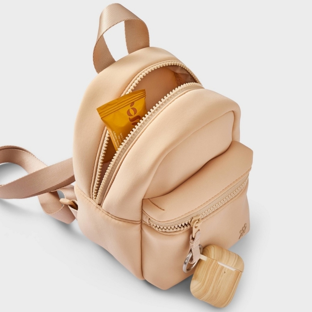 NWT All In Motion Neoprene Mini Backpack Cream - Picture 3 of 9